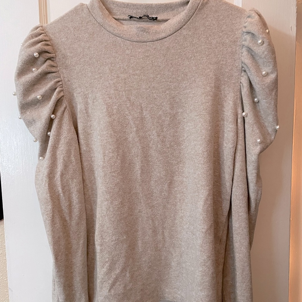 Zara long sleeve in nude size L